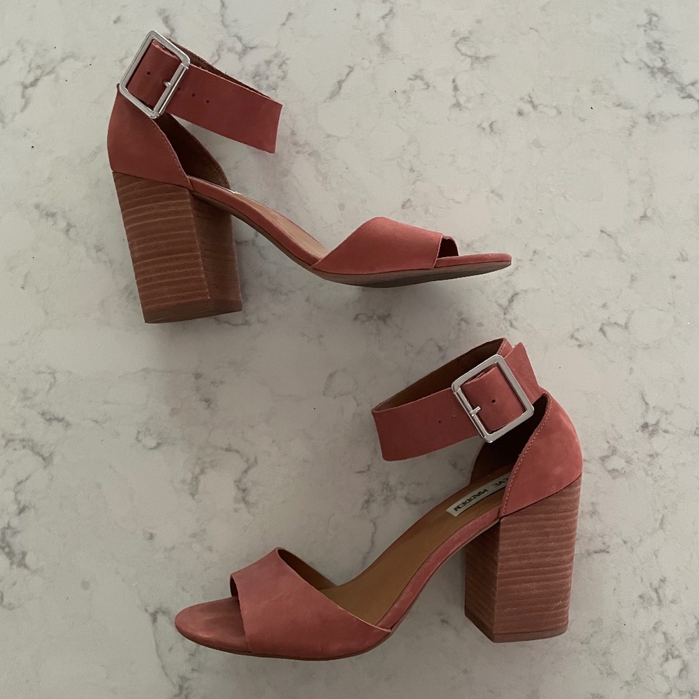 Steve Madden Block Heel Sandal SZ 7.5